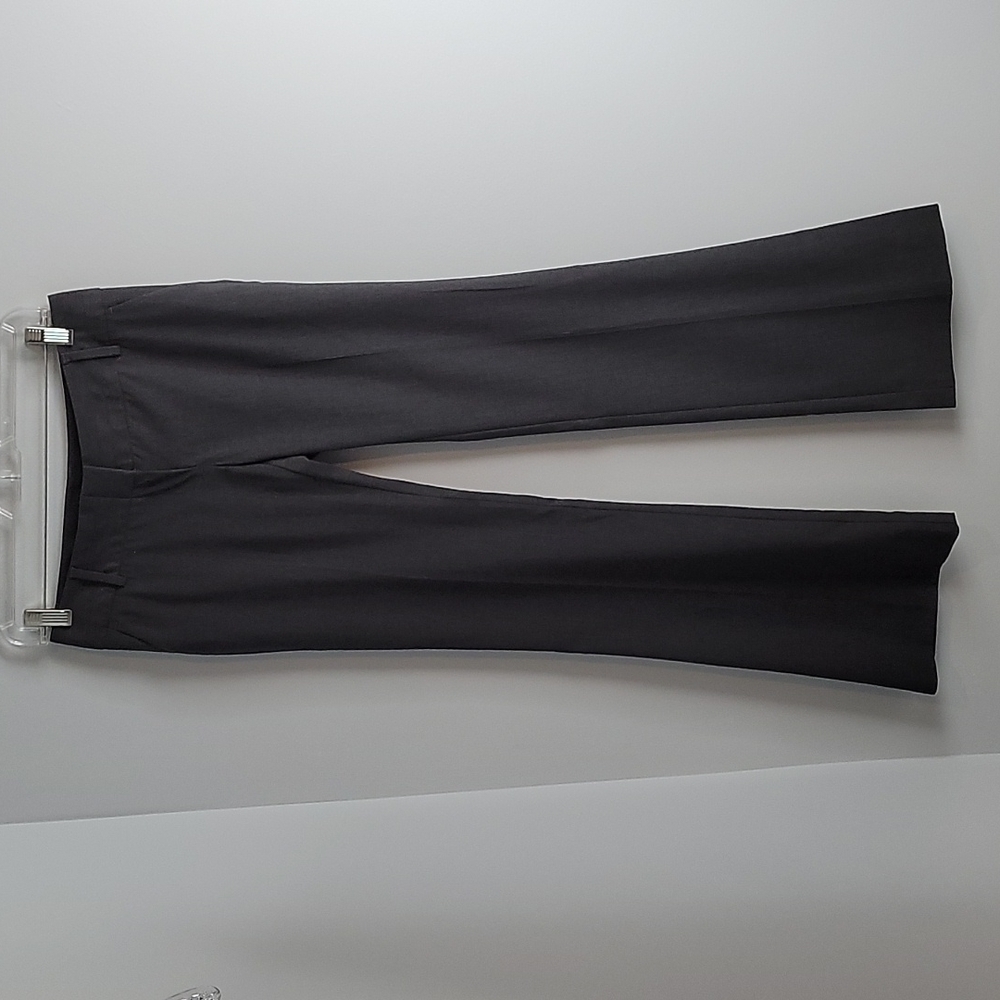BCBGeneration gray flared Low Rise tailored dress pants trousers  0